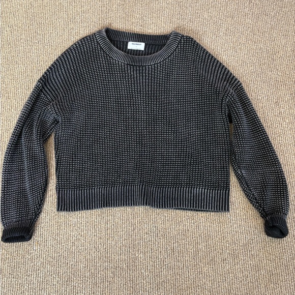 Old Navy Black and Gray Women's Sweater - Picture 1 of 2